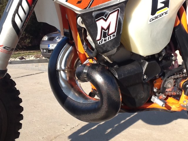 Karbonový kryt výfuku KTM EXC 250/300