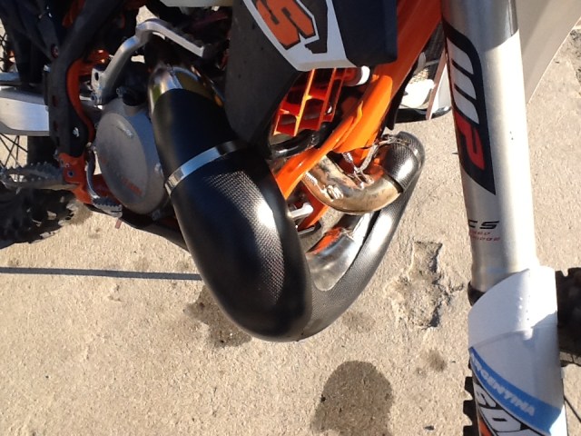 Karbonový kryt výfuku KTM EXC 250/300