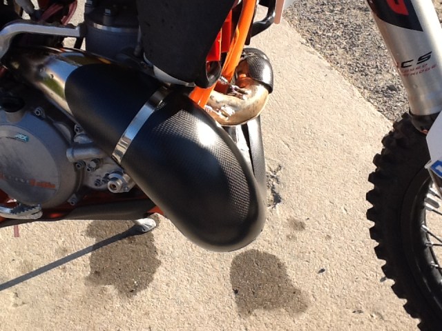 Karbonový kryt výfuku KTM EXC 250/300